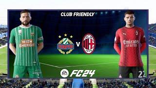 SK Rapid Wien vs. AC Milan - Club Friendly - Ft. Álvaro Morata - 2024 Full Match 4K - FC 24