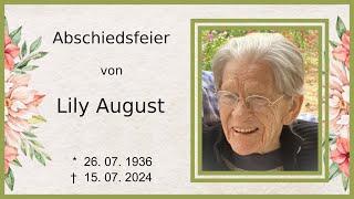 Abschiedsfeier von Lily August