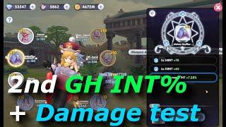 2nd line GH INT% + damage test | rox | Ragnarok X: Next Generation