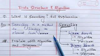 Data Structure Searching (Linear & Binary) | Learn Coding