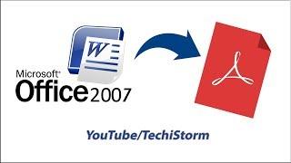 How To Convert Word 2007 documents to PDF | Bangla Tutorial