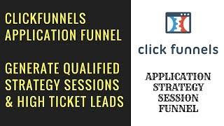 ClickFunnels Strategy Session Application Funnel - This Converts!!!