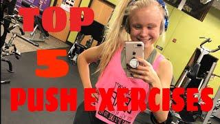 FAVORITE PUSH EXERCISES| Full Day of Eating