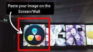 Davinci Resolve pasting images onto walls or screens with OCCLUSION MASK | Screen replacement