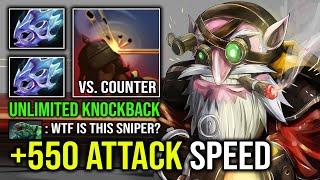 100% UNLIMITED KNOCKBACK +550 Attack Speed Double Moon Shard Machine Gun Sniper Dota 2