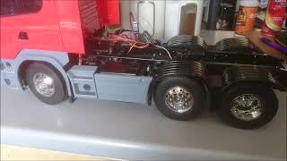 Tamiya Scania R620 with mid-lift axle mod