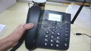 Quadband Wireless Desk Phone with SMS Function - 2.4 Inches