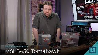 MSI B450 Tomahawk Socket AM4 Motherboard Review + Linux Test