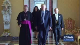 President Trump meets Pope Francis (C-SPAN)