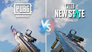 PUBG Mobile vs PUBG New State (2nd Alpha Test) - All Weapons Sound, Recoil, Animation Comparison