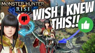 Monster Hunter Rise- Beginner Tips and Advice for New Players