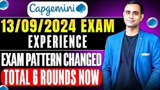 Capgemini 13/09/2024 Exam |  Exam Pattern Changed | Many Rejected in 2nd Round