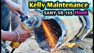 Kelly Maintenance video in Hindi | Sany SR155 | Piling Rig Machine | Roy Vlogs #vlog  #piling #work