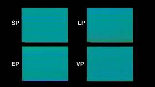 VHS Tape Damage on all 4 tape speeds comparison