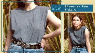 DIY Shoulder Pad T - Shirt #tutorial | Carolina Llano