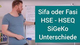 SiFa, FaSi, Sicherheitsbeauftragter, SiGeKo, HSEQ Manager,- Begrifflichkeiten im Arbeitsschutz