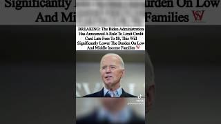 BIDEN announces credit card late payment cap ‼️ #reels