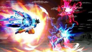 Son Goku vs Akuma & Evil Ryu. Tag Team Dragon Ball vs Street Fighter MUGEN Multiverse