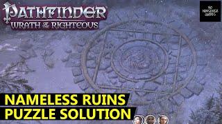 Pathfinder Wrath of The Righteous Nameless Ruins Puzzle - Lion Head Puzzle Solution