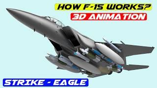 Inside the F-15 - How F-15 Works? 3D Animation