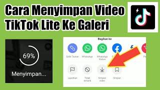 Cara Menyimpan Video TikTok Lite Ke Galeri Tanpa Aplikasi