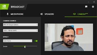 NVIDIA Broadcast App: AI-based application for streaming / broadcasting / meeting (all features)
