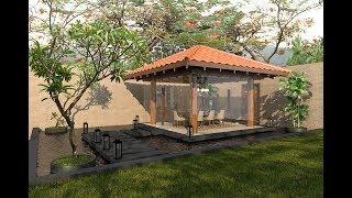 Sketchup Gazebo Build + Vray 3.4 Render