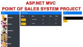 Simple Pointof sales System using Asp.net MVC