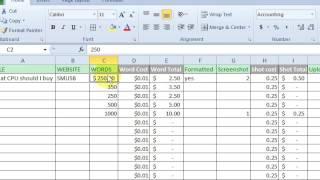 Basic Excel Formulas - Add, Subtract, Divide, Multiply