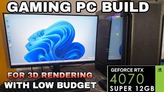 Gaming PC Build for 3D Rendering | i7 14700k , RTX 4070 SUPER 12 GB | Under 1.5 Lakh