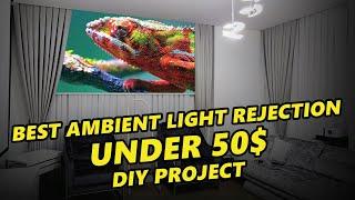 Best Ambient Light Rejection Projector Screen Under 50$