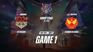 See You Soon vs Selangor Red Giants GAME 1 MSC 2024 | SRG VS SYS ESPORTSTV