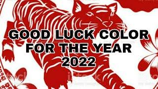 GOOD LUCK COLOR FOR THE YEAR OF THE TIGER 2022 | VERN AND FIDEL