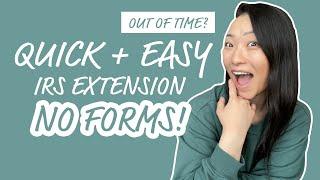 EASY & QUICK: No FORMS Extension (IRS Direct Pay) - How to File An Extension on Your Income Taxes