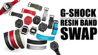 RESIN BAND SWAP | G-SHOCK GA-2100, GM-5600, GA-2000 & DW-5600SK + GW-B5600BC-1B LINK BAND