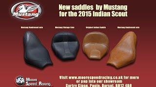 New Mustang Indian Scout 2015 Motorcycle Saddle Vintage & RunAround