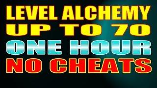 Skyrim SE - Power Level Alchemy to 70 in ONE HOUR - No Cheats, Exploits or Pickpocketing