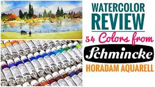 Trying Out 54 Schmincke Watercolor Tubes! Is it really that great?