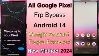 All Google Pixel Android 14 Last Security Update Frp Bypass | Google Account Unlock 2024 Method