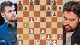 Magnus Carlsen — Hikaru Nakamur Alekhine's Defense Modern, Schmid Variation