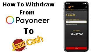 How To Withdraw From Payoneer To Jazz Cash// Payoneer Withdraw