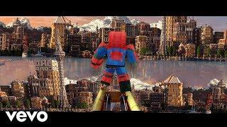 "Sunflower" Minecraft Music Video - Post Malone, Swae Lee Spider-Man Into the Spider-Verse