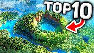 NEW TOP 10 BEST MINECRAFT SEEDS! (Minecraft Bedrock Edition Seeds)