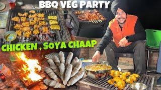 BBQ Party with Friends  *CHICKEN BBQ*  Veg Soya Champ, Paneer Tikka