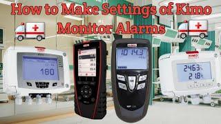 Isolation rooms monitors || How to set Kimo Monitor Humidity Alarm