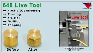 Six Parts Model 640 Live Tool | RealTech CNC Machine VD-173