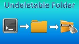 Make A Folder Undeletable In CMD! | Tips and Tricks! #2