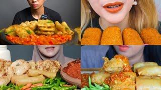 #145 Request ASMR MUKBANG GORENGAN SAMBEL ULEK MERCON KOMPILASI MUKBANG 