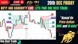 Live Nifty intraday trading | Bank nifty live trading | Live options trading | 20th Dec 2024 dhan