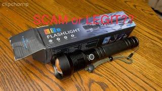 90,000LM Flashlight Test!! SCAM??